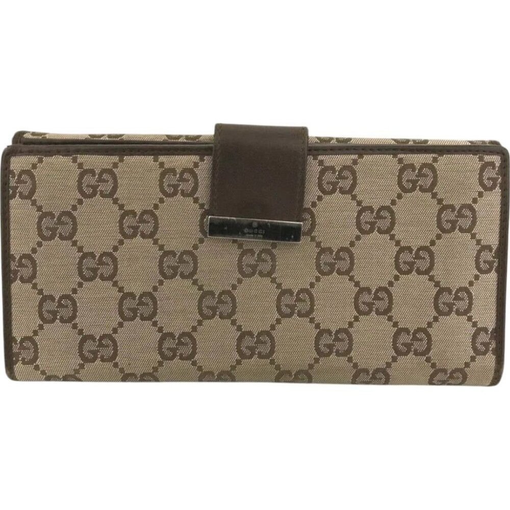 232186BG (L1) Gucci Wallet Long Brown PVC